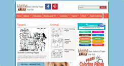 Desktop Screenshot of bestcoloringpagesforkids.com